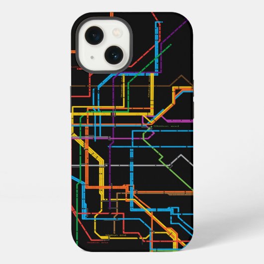 市営地下鉄地図 iPhoneケース (裏面)