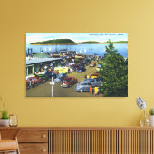 市営桟橋の表示 キャンバスプリント (インサイチュ (リビング))