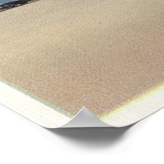 市営空港着陸場の風景 ポスター (角)