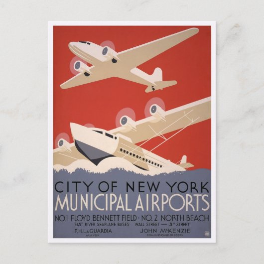 市営空港 1936年 ポストカード (正面)