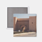 市城壁とメクネスの門 マグネット (正面/裏面)