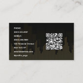 市場および金融ろうそく名刺 名刺 (裏面)