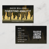 市場および金融ろうそく名刺 名刺 (正面/裏面)