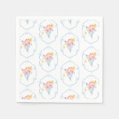 市場お洒落のブライダルシャワーを離れる スタンダードカクテルナプキン (正面)