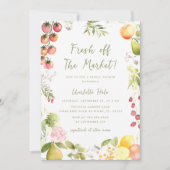 市場お洒落のブライダルシャワー指標 招待状 (正面)