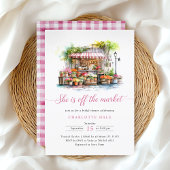 市場お洒落のブライダルシャワー 招待状