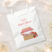 市場お洒落ブライダルシャワーの支持を取り除く フェイバーバッグ (クリップ留めされた状態)