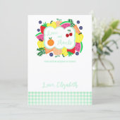 市場からおさえたてのブライダルシャワー サンキューカード (スタンド正面)