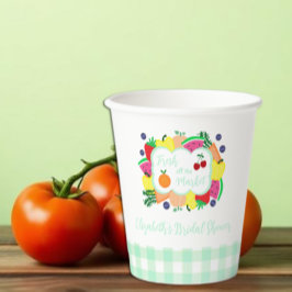 市場からおさえたてのブライダルシャワー 紙コップ
