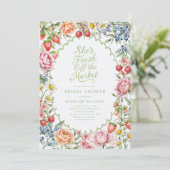 市場からおめでたい! フラワーマーケット ブライダルシャワー 招待状 (スタンド正面)