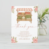 市場からおめでたい ブライダルシャワー サンキューカード (スタンド正面)
