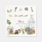 市場からお届けする農家のブライダルシャワーのお土産 スタンダードカクテルナプキン (正面)