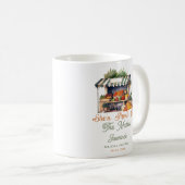 市場からお届け！ フレッシュな結婚前お祝いパーティー コーヒーマグカップ (正面右)