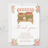 市場からお届け フレッシュ ファーマーズマーケット ブライダルシャワー サンキューカード (正面)