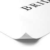 市場からお届け！ ブライダルシャワーのウェルカムサイン ポスター (角)