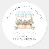 市場からお届け!結婚前祝い ラウンドシール (正面)