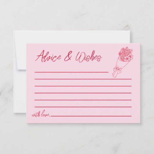 市場からの新鮮なアドバイスと願い ノートカード (正面)