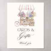 市場からエレガントのカードと贈り物 ポスター (正面)