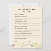 市場からダウンロード可能なブライダルシャワーカード 招待状 (正面)