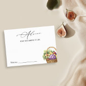 市場から出たてのブライダルシャワーアドバイスカード 招待状