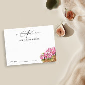 市場から出たてのブライダルシャワーアドバイスカード 招待状