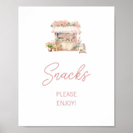 市場から出たてのブライダルシャワースナック ポスター