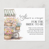 市場から出たてのブライダルシャワーレシピカード (裏面)