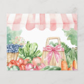 市場から出たてのブライダルシャワーレシピカード (裏面)