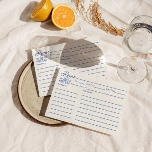 市場から出たてのブライダルシャワーレシピカード エンクロージャーカード