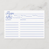市場から出たてのブライダルシャワーレシピカード エンクロージャーカード (正面)
