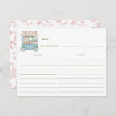 市場から出たてのブライダルシャワーレシピカード ポストカード (正面/裏面)