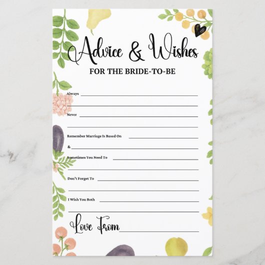 市場から出たばかりのアドバイスが花嫁を願う (正面)