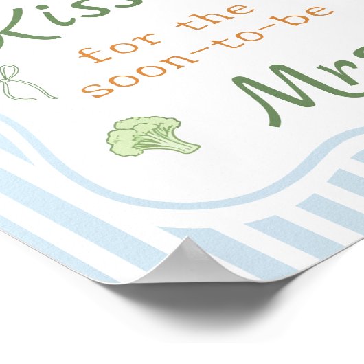 市場から出たばかりのブライダルシャワーは、どれくらいの数を推測する ポスター (角)