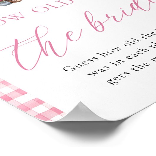 市場から出たばかりの花嫁の看板は何歳だった ポスター (角)