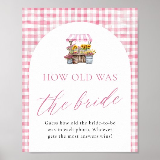 市場から出たばかりの花嫁の看板は何歳だった ポスター (正面)