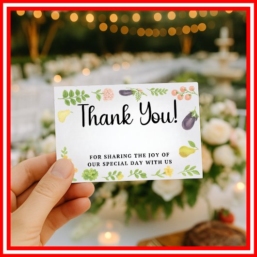 市場から出たばかりのThank You Enclosure Card エンクロージャーカード