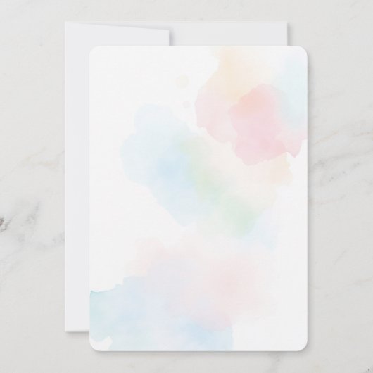 市場から出たブライダルシャワーの招待状 招待状 (裏面)