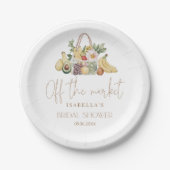 市場から外れたブライダルシャワー ペーパープレート (正面)