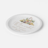 市場から外れたブライダルシャワー ペーパープレート (アングル)