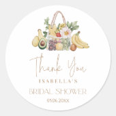 市場から外れたブライダルシャワー ラウンドシール (正面)