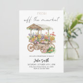 市場から外れたブライダルシャワー 招待状 (スタンド正面)