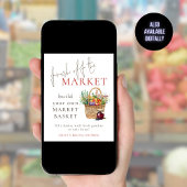 市場から外れた新しい買い物カゴブライダルシャワー ポスター