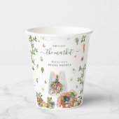 市場から外れて |ファーマーズマーケットブライダルシャワー 紙コップ (正面)