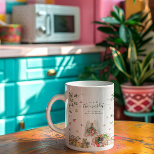 市場から外れて  花嫁モノグラム未来のミセス コーヒーマグカップ