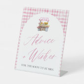 市場から届いたばかりのアドバイスと願いサイン 台座サイン (正面)