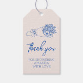 市場から届いたばかりのウェディングシャワーのお礼 ギフトタグ (正面)