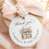 市場から届いたばかりのウェディングシャワーのお礼 フェイバータグ