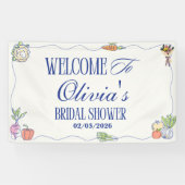 市場から届いたばかりのウェディングシャワーのご案内 横断幕 (横)