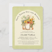 市場から届いたばかりのウェディングシャワーの招待状 招待状 (正面)