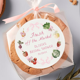 市場から届いたばかりのウェディングシャワーステッカー ラウンドシール